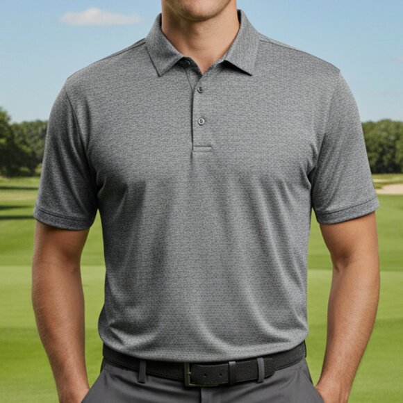 Callaway Golf Opti-Dri Men's Polo Shirt Size Large Gray Short Sleeve Performance - Picture 1 of 8